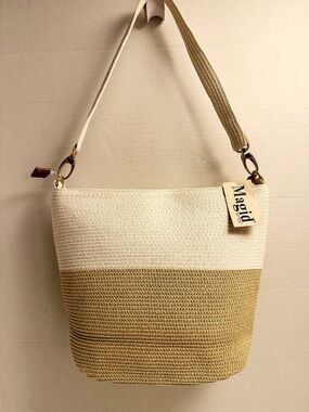 Magid Raffia Tote Shoulder Bag NWT | Neutral Summer Beach Tote 🧡